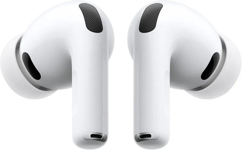 Apple ▫️ Auscultadores sem fios AirPods Pro 3 com cancelamento ativo de ruído, medição do ritmo cardíaco, auriculares Bluetooth, áudio espacial, som Hi-Fi e carregamento USB-C