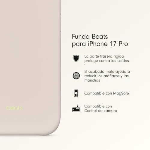 Beats ▫️ Capa com MagSafe, controlo da câmara, acabamento mate e interior em microfibra para iPhone 17 Pro – Cinza Caliza 2