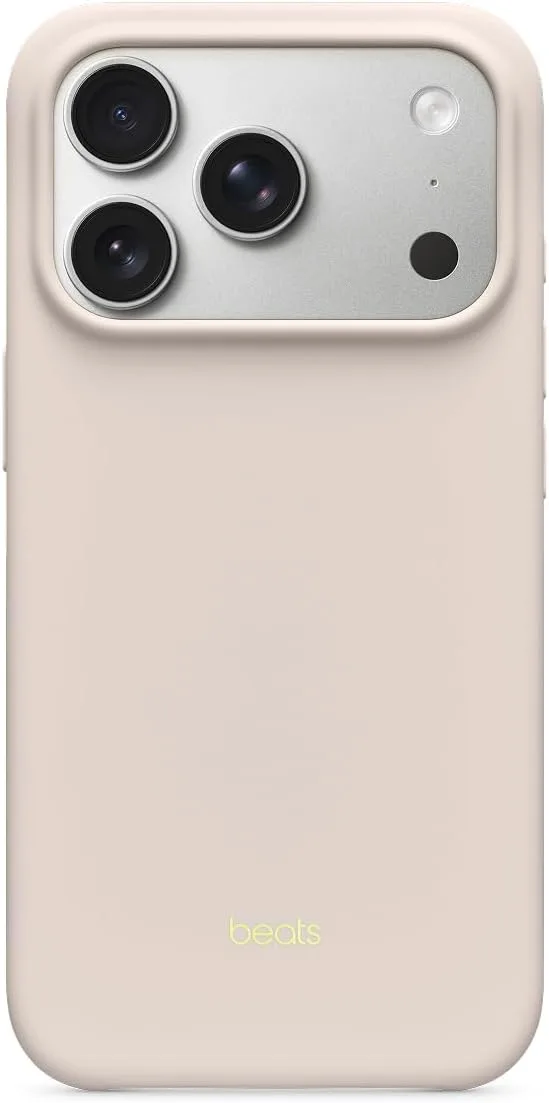 Beats ▫️ Capa com MagSafe, controlo da câmara, acabamento mate e interior em microfibra para iPhone 17 Pro – Cinza Calcário