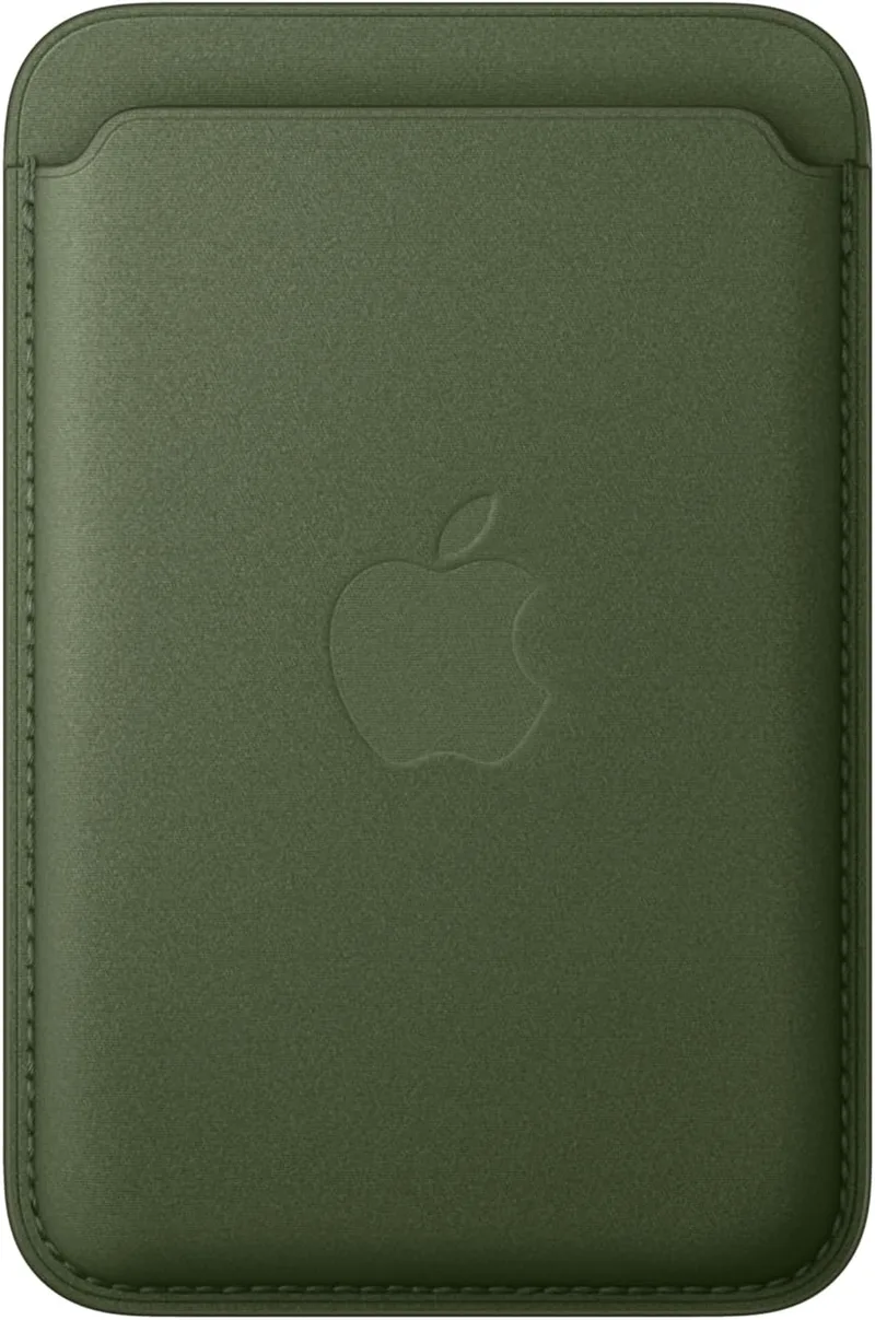Apple ▫️ Carteira Thin Braided Wallet com MagSafe para iPhone - Moss
