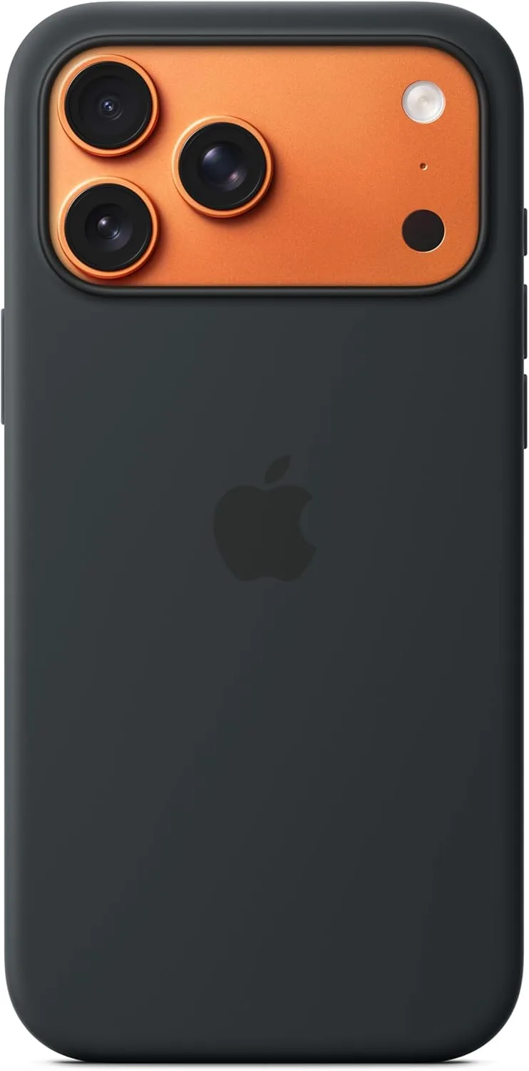 Apple ▫️ Capa de silicone com MagSafe para iPhone 17 Pro MAX - Preto
