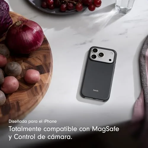 Beats ▫️ Capa com MagSafe, controlo da câmara, acabamento mate e interior em microfibra para iPhone 17 Pro – Cinza antracite 2