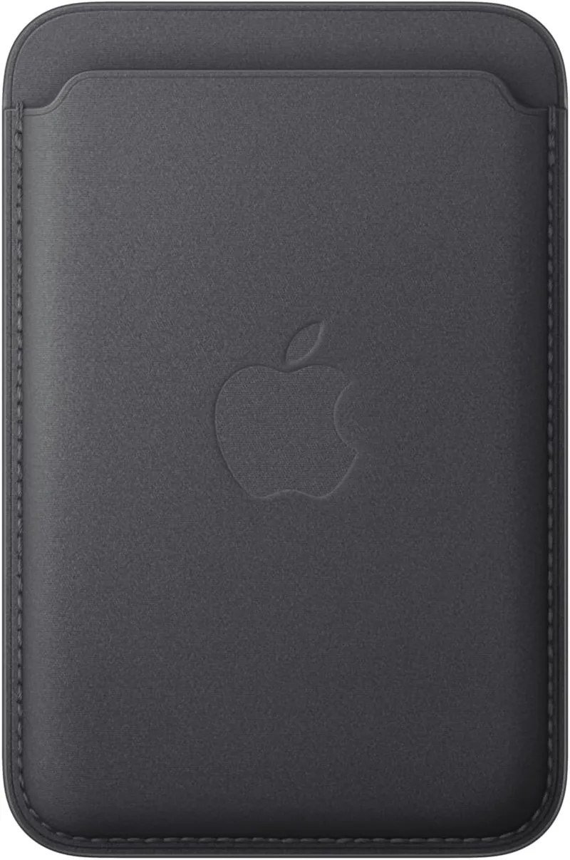 Apple ▫️ Thin Braided Wallet com MagSafe para iPhone - Preto