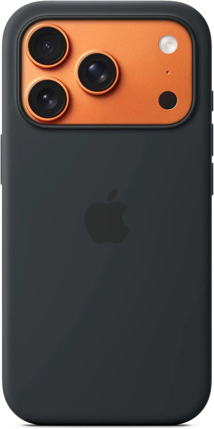Apple ▫️ Capa de silicone com MagSafe para o iPhone 17 Pro - Preto 