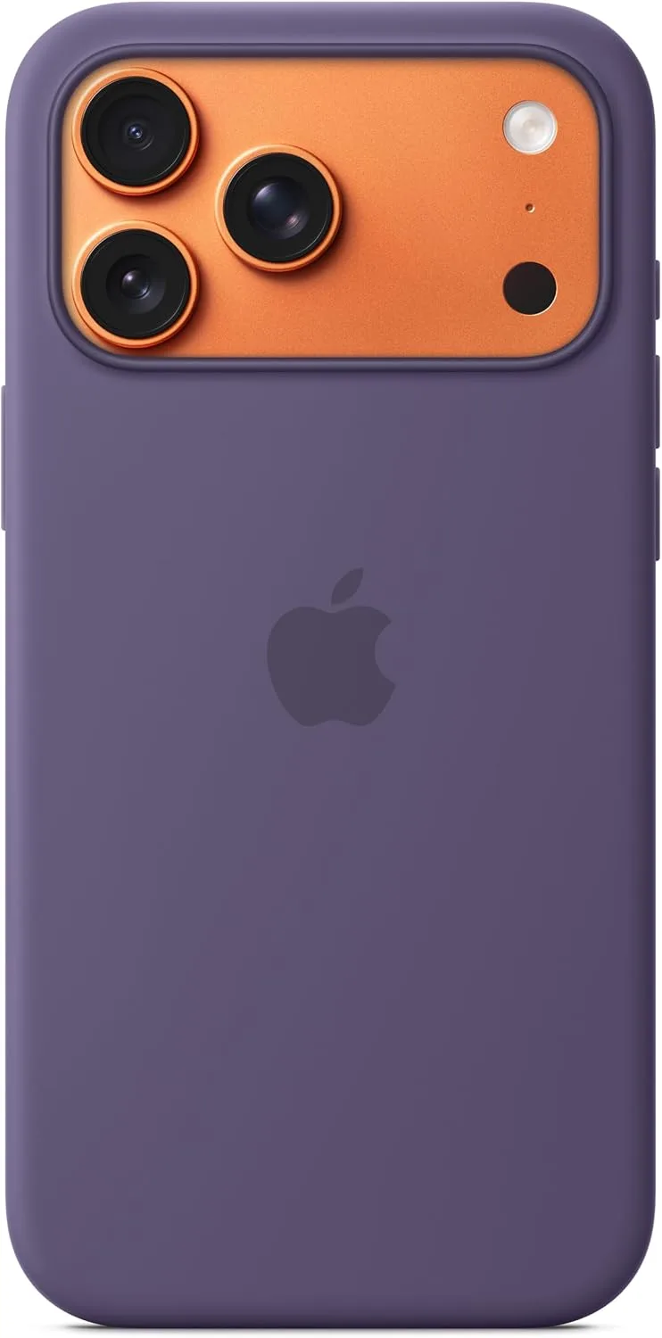 Apple ▫️ Capa de silicone com MagSafe para o iPhone 17 Pro MAX - Lila Nebuloso 