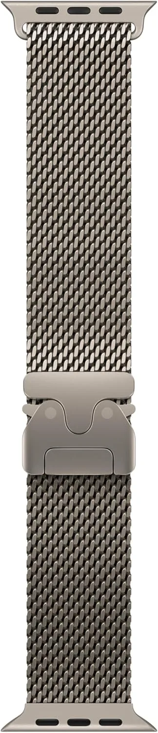 Apple ▫️ Pulseira Watch - Pulseira Milanese Loop - 49 mm - Titânio Natural - Tamanho L