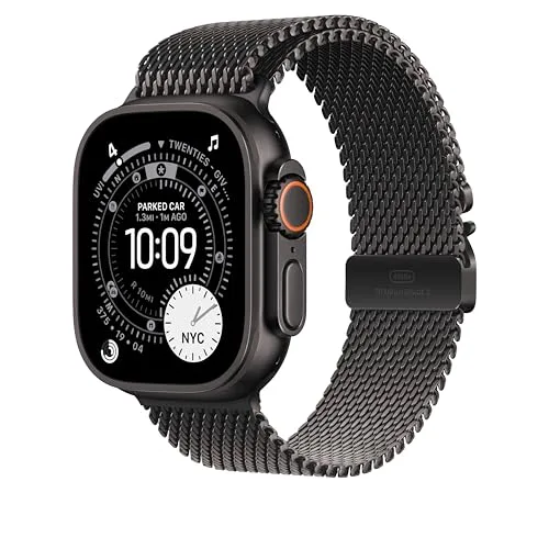Apple ▫️ Pulseira Watch - Pulseira Milanese Loop - 49 mm - Titânio Preto - Tamanho L 2