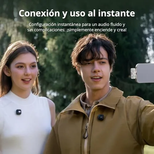 DJI ▫️ Mic Mini (2 transmissores + 1 recetor móvel), microfone de lapela sem fios para iPhone 17/16/15 e Android/PC/tablets, ligar e pronto, alcance de 300 m, cancelamento ativo de ruído, vlogs 2
