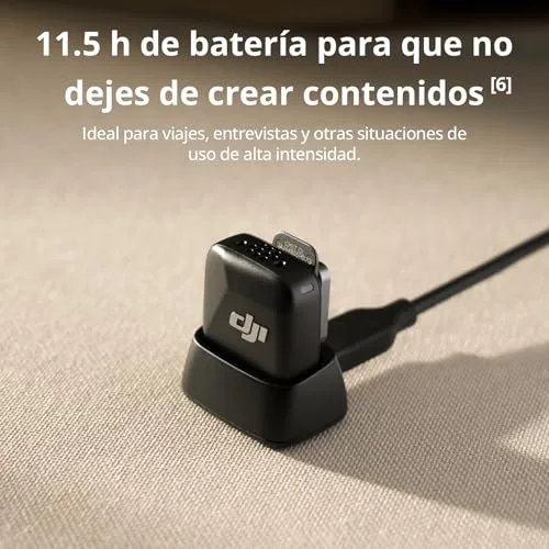 DJI ▫️ Mic Mini (2 transmissores + 1 recetor móvel), microfone de lapela sem fios para iPhone 17/16/15 e Android/PC/tablets, ligar e pronto, alcance de 300 m, cancelamento ativo de ruído, vlogs 5