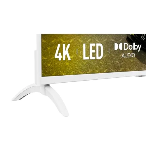 BLAUPUNKT ▫️ Smart TV 4K 43UBG6010S, 108 cm (43 polegadas), LED LCD, Google TV, Bluetooth e Wi-Fi, HDR, Dolby Atmos, cor branca 6
