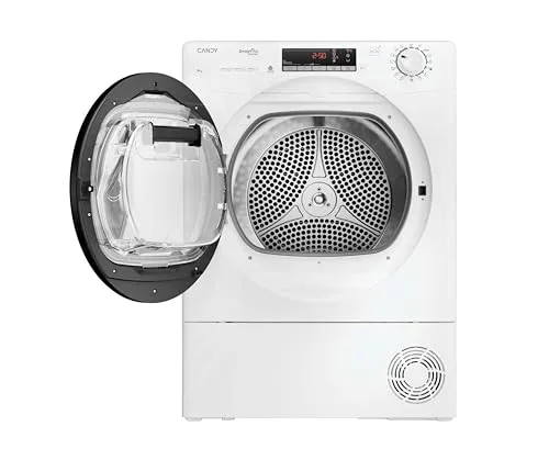 CANDY ▫️ Smart Pro Inverter CRO EH9N4TBE-S, Secadora de 9 kg, Bomba de Calor, Painel Smart Touch, Wi-Fi, Aplicação hOn, 14 ciclos, 3 ciclos rápidos, Certificado para secagem de lã, Snap & Dry, Início diferido de 24 horas, 63 dB, Branco 4