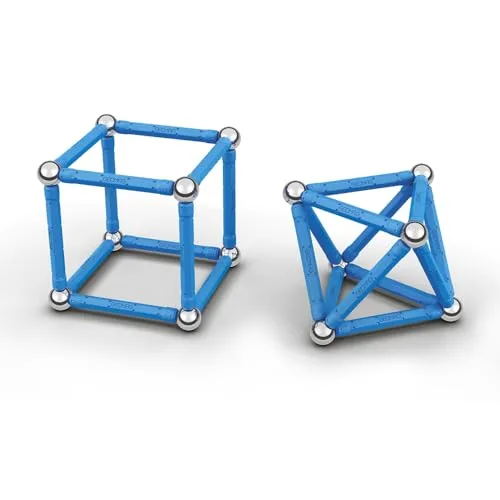 Geomag ▫️ Magnetic Geometric - Conjunto de construção magnética com 48 peças | Jogo STEM criativo e educativo com barras e ímanes | Kit de construção para crianças e aprendizagem 3D 2