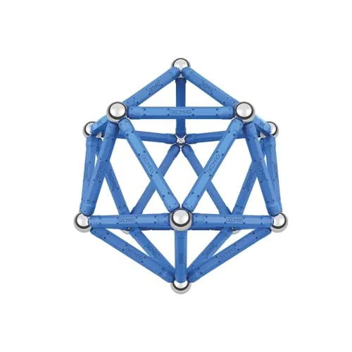 Geomag ▫️ Magnetic Geometric - Conjunto de construção magnética com 48 peças | Jogo STEM criativo e educativo com barras e ímanes | Kit de construção para crianças e aprendizagem 3D 3