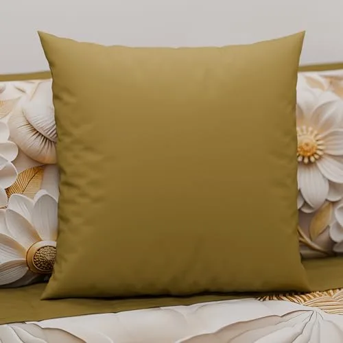 PETTI ARTIGIANI ITALIANI ▫️ PETTI Artesãos Italianos - Conjunto de duas capas de almofada em microfibra de 65x65 cm, almofadas decorativas para o quarto, almofadas para sofá, conjunto de 2 capas de almofada, capa de almofada em barro de cor lisa, 2