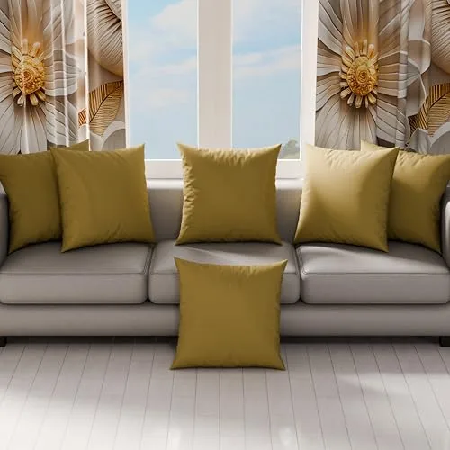 PETTI ARTIGIANI ITALIANI ▫️ PETTI Artesãos Italianos - Conjunto de duas capas de almofada em microfibra de 65x65 cm, almofadas decorativas para o quarto, almofadas para sofá, conjunto de 2 capas de almofada, capa de almofada em barro de cor lisa, 3
