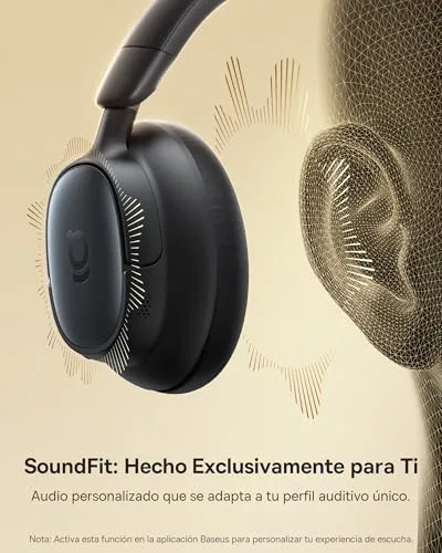 Baseus ▫️ Auscultadores Bluetooth MH1, cancelamento de ruído altamente eficaz de -48 dB, arnês monolítico com Hi-Res e LDAC (80 horas de reprodução, chamadas nítidas de 5 microns, CloudComfort Soft) 5