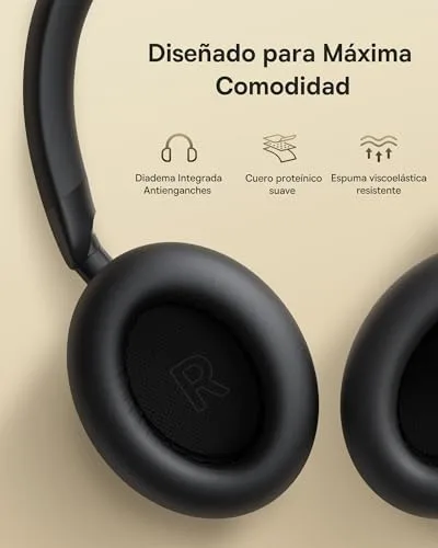 Baseus ▫️ Auscultadores Bluetooth MH1, cancelamento de ruído altamente eficaz de -48 dB, arnês monolítico com Hi-Res e LDAC (80 horas de reprodução, chamadas nítidas de 5 microns, CloudComfort Soft) 6