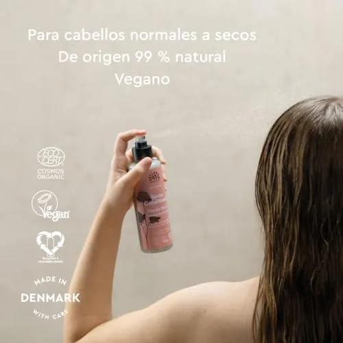 Urtekram ▫️ Condicionador em Spray Nordic Berry – 250 ml – Sem enxaguamento – Para cabelo normal ou seco – Com chia, aloé vera e amora nórdica – Vegano e natural – Hidratação leve, 250 ml 3
