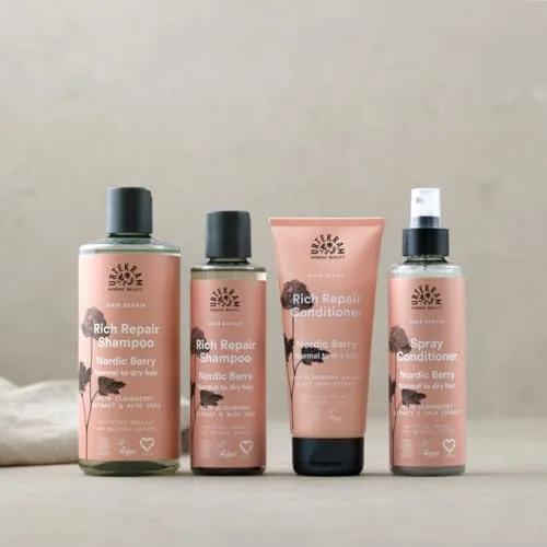 Urtekram ▫️ Condicionador em Spray Nordic Berry – 250 ml – Sem enxaguamento – Para cabelo normal ou seco – Com chia, aloé vera e amora nórdica – Vegano e natural – Hidratação leve, 250 ml 5