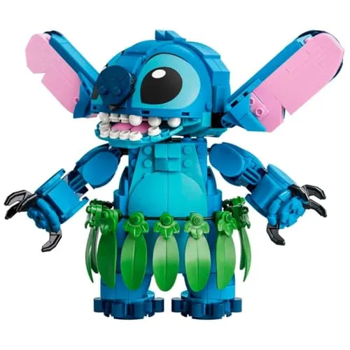 LEGO ▫️ Brinquedos Stitch e Scrump da Disney – 2 Figuras com Acessórios, incluindo ukulele e peluche – Decoração para o quarto – Presente de aniversário para meninas e meninos a partir dos 9 anos e fãs – 43296 4