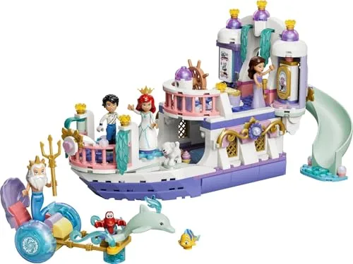 LEGO ▫️ Disney Princess: Barco do Casamento Real da Ariel 43299 2