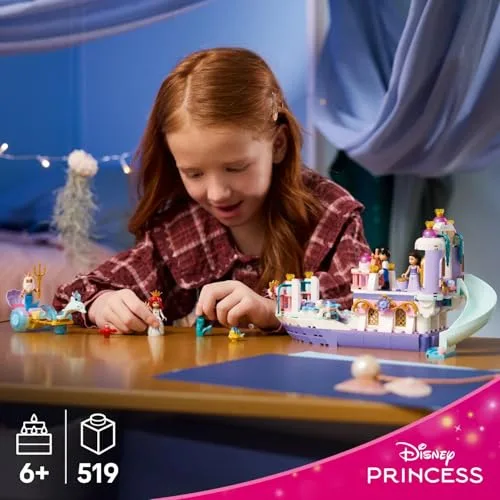 LEGO ▫️ Disney Princess: Barco do Casamento Real da Ariel 43299 5