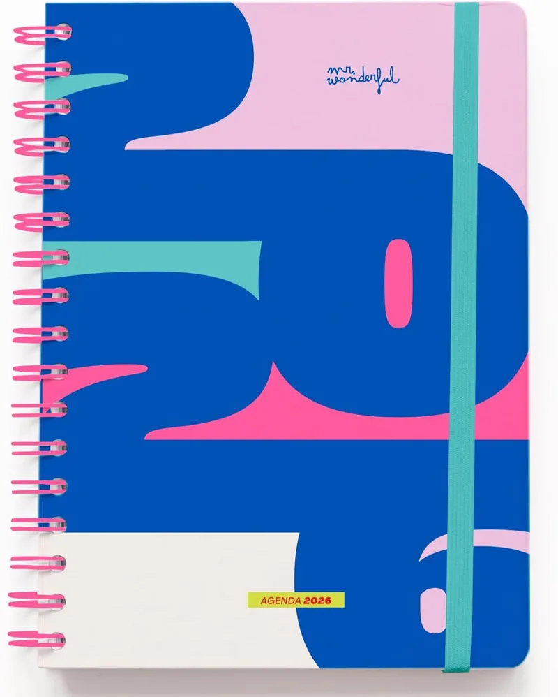 Mr. Wonderful ▫️ Wonder 2026 Yearly Diary + Erasable Bobo Pen - Quando uma porta se fecha, esta agenda abre-se.