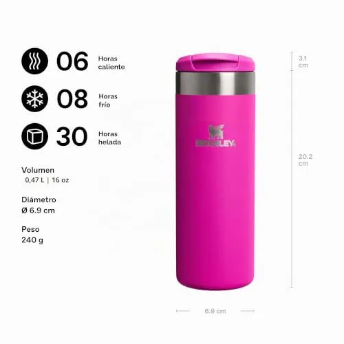 STANLEY ▫️ Caneca de viagem 1913 Aerolight Transit, 0,47 L - Violet Blossom 2