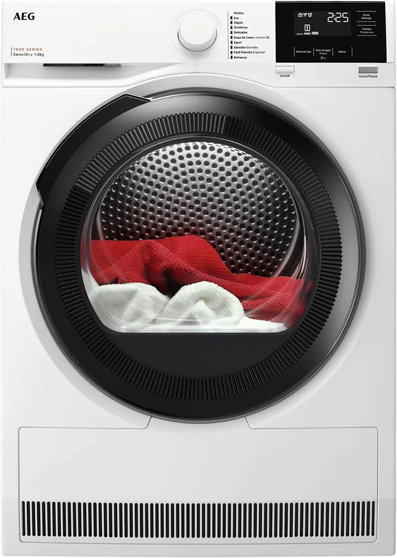 AEG ▫️ Secador de roupa com bomba de calor, TR718P4OB, 8 kg