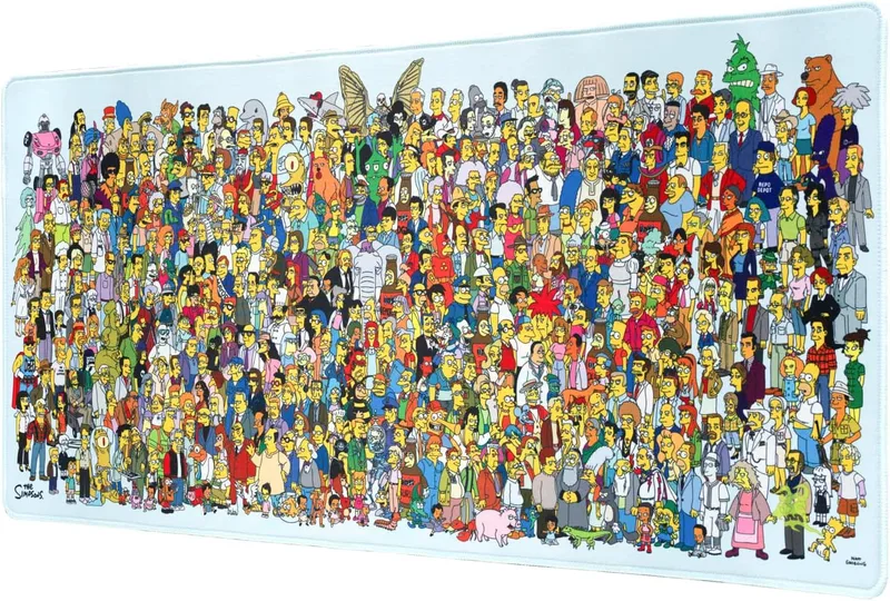 Grupo Erik ▫️ Simpsons Tapete de Secretária - Tapete para rato XXL