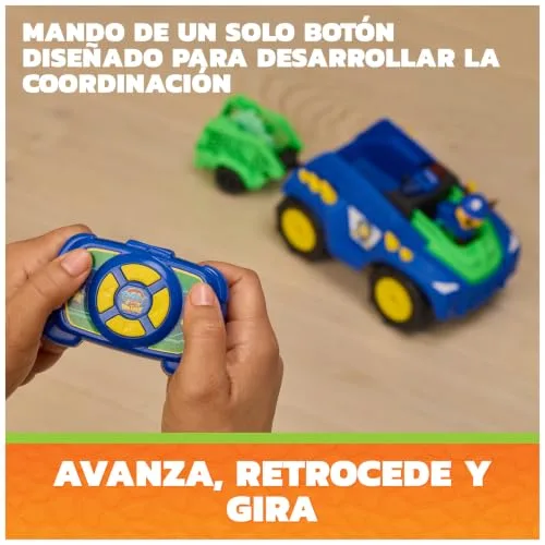 Paw Patrol ▫️ Patrulha Canina – Filme Dino: Resgate – Carro RC Chase e 2 bonecos 3