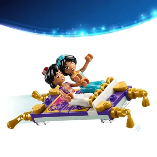 LEGO ▫️ Princesas da Disney: Porta-joias da Jasmine – Brinquedo do Aladino com 2 mini-bonecos, 2 anéis e a Lâmpada do Génio – Decoração para o quarto – Presente para meninas a partir dos 6 anos e fãs – 43295 3