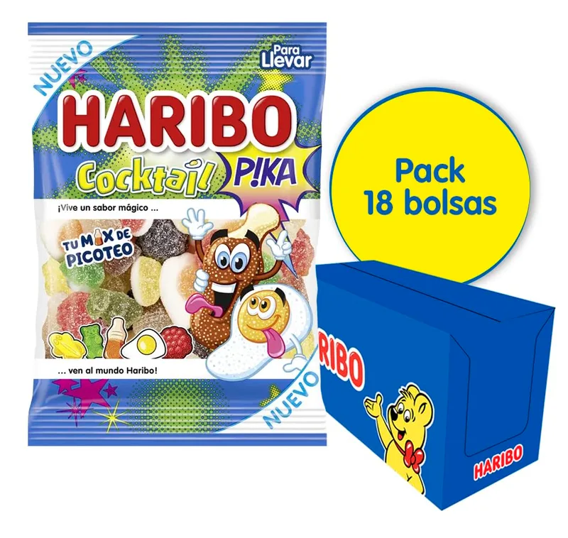 HARIBO ▫️ COCKTAIL PICA 18 saquetas de 90 g 2