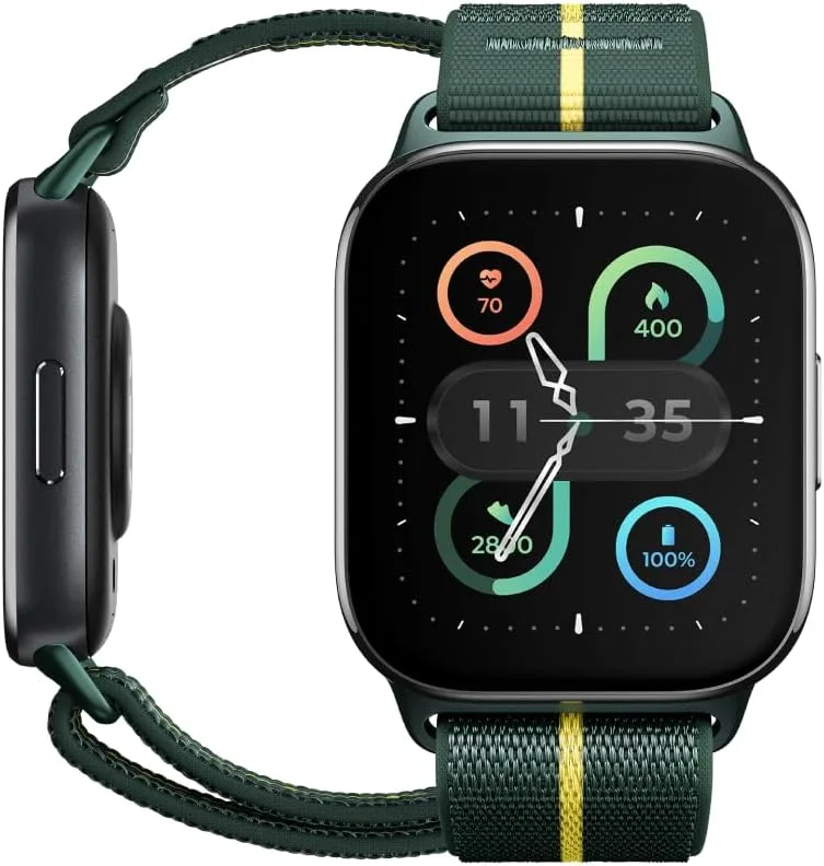 Motorola ▫️ smartwatch Moto Watch fit Cor Pantone Trekking Green, ecrã OLED de 1,9" Gorilla Glass 3, caixa de alumínio, bateria com autonomia para 16 dias, GPS, 1000 modos desportivos, proteção subaquática, Android