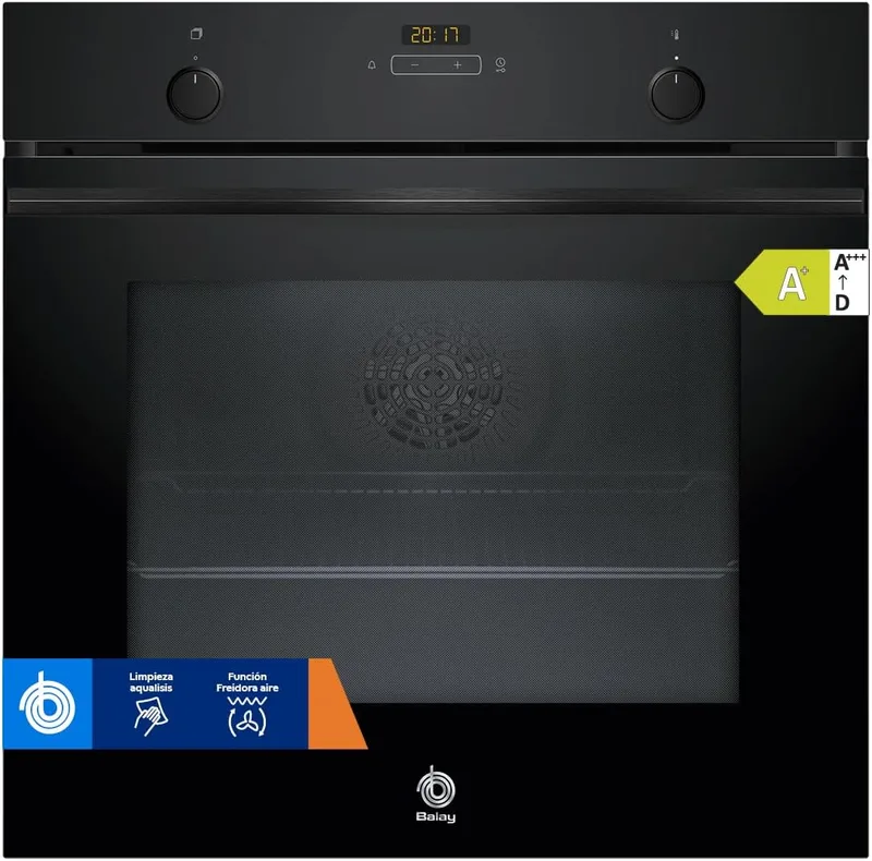 Balay ▫️ Forno, função fritadeira de ar quente, Aqualisis, preto, 3HB5159N4