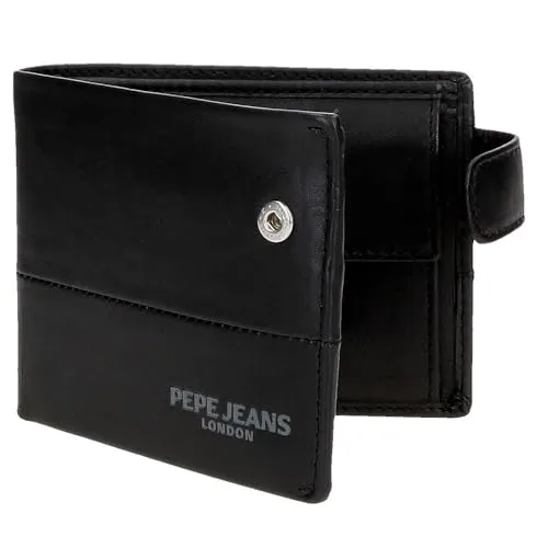 Pepe Jeans ▫️ Ithaca Carteira Horizontal com Fecho de Clique, Tamanho único 5