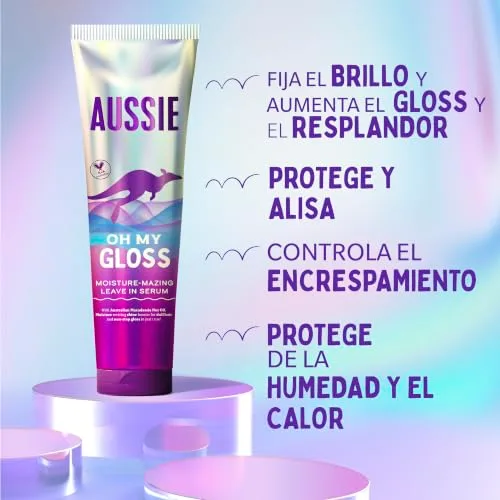 Aussie ▫️ Oh My Gloss Champô Sem Sulfatos + Condicionador + Sérum 5
