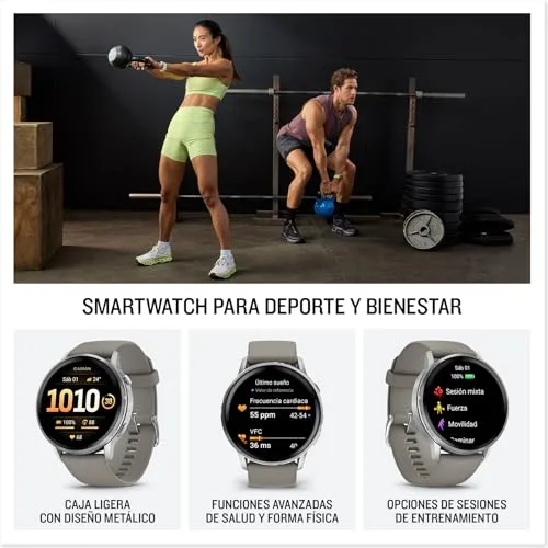 Garmin ▫️ Venu 4 45 mm, relógio inteligente com GPS, cinzento 2