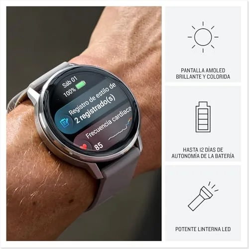 Garmin ▫️ Venu 4 45 mm, relógio inteligente com GPS, cinzento 3