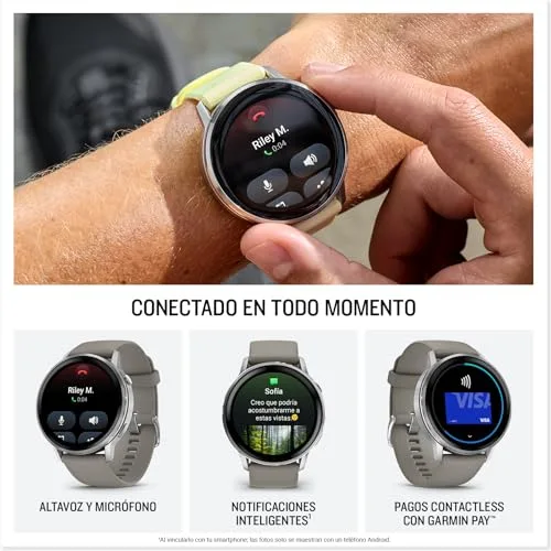 Garmin ▫️ Venu 4 45 mm, relógio inteligente com GPS, cinzento 4