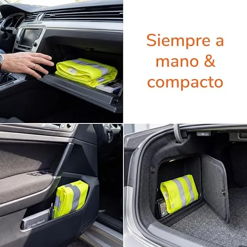 Upgrade4cars ▫️ Colete refletor para mota e carro, homologado pela DGT 6
