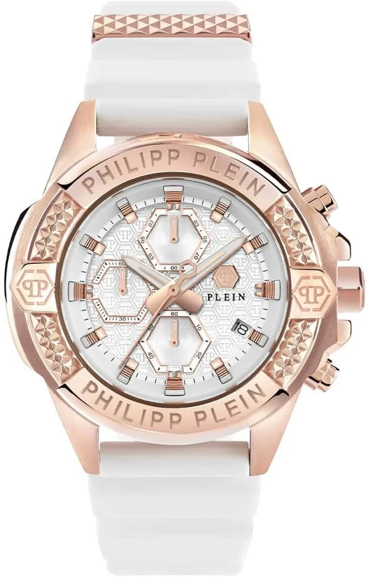 Philipp Plein ▫️ Relógio de quartzo analógico para homem The $Kull Chrono