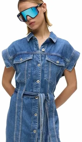 KARL LAGERFELD JEANS ▫️ Vestido de ganga com cinto Karl Lagerfeld para mulher 5