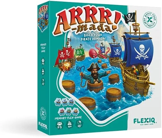 FlexiQ ▫️ FXG402 - ARRR-Mada, Jogo de Memória e Estratégia. Mais de 6 anos
