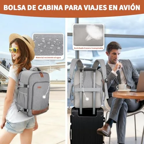 ZOMFELT ▫️ Mochila 40x30x20 Ryanair, 24 L – Mochila de viagem para homens e mulheres 6