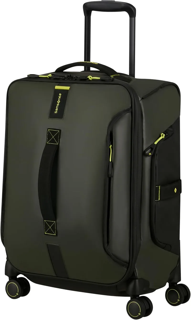 Samsonite ▫️ Paradiver Light - Mala de cabine 55 x 40 x 23 cm, mala flexível para a EasyJet, a Wizz Air e a maioria das companhias aéreas, 48 L, verde (Jungle Green)
