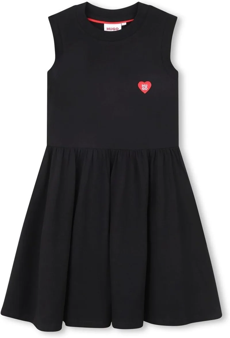 HUGO ▫️ Vestido para menina, Preto, 14 anos