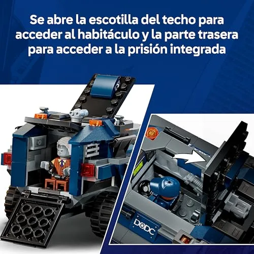 LEGO ▫️ Marvel Spider-Man: Perseguição ao Camião Prisional - Carro blindado de brincar de super-heróis e 4 minifiguras, incluindo Tombstone e Tarântula - Presente para crianças a partir dos 8 anos e fãs - 76349 3