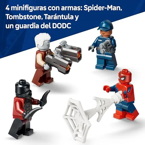 LEGO ▫️ Marvel Spider-Man: Perseguição ao Camião Prisional - Carro blindado de brincar de super-heróis e 4 minifiguras, incluindo Tombstone e Tarântula - Presente para crianças a partir dos 8 anos e fãs - 76349 6