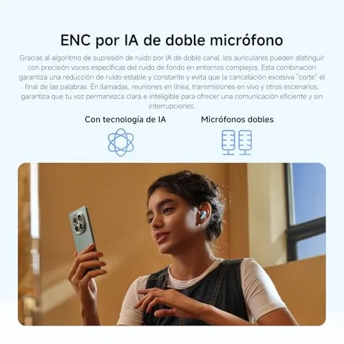 Xiaomi ▫️ REDMI Buds 8 Lite, Auscultadores sem fios, ANC, Branco 5